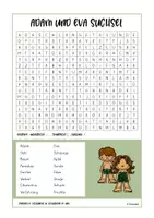 Vorschau - Arbeitsblätter - Adam und Eva Suchsel / Buchstabengitter - Seite 2