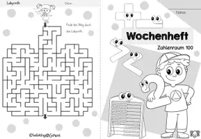 Vorschau - Arbeitsblätter - Wochenheft Mathe 5 (Zahlenraum 100) - Seite 1