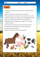 Vorschau - Text - Bauernhoftiere Nutztiere Lesetexte zum ausschneiden - Seite 3