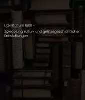 Vorschau - Fördermaterial/Inklusion - Präsentation: Literatur um 1800 – Zwischen Aufklärung und Romantik als PDF und PowerPoint - Seite 1