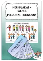 Vorschau - Fördermaterial/Inklusion - Merkposter und Fächer: personal pronouns - Deckblatt