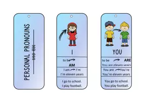 Vorschau - Fördermaterial/Inklusion - Merkposter und Fächer: personal pronouns - Seite 3