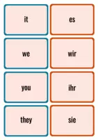 Vorschau - Spiele - ENGLISH warm-up personal pronouns / verb to be Memory - Seite 1