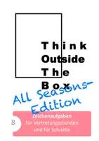 Vorschau - Arbeitsblätter - Think outside The Box 8_Zeichenaufgaben für den Vertretungsunterricht_Fach Kunst - Deckblatt