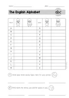 Vorschau - Arbeitsblätter - Englisches Alphabet - Arbeitsblatt - Seite 2