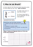 Vorschau - Arbeitsblätter - Arbeitsheft Brüche || inkl. Test + Lösungen - Seite 2