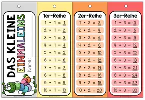 Vorschau - Mal- und Bastelvorlagen - DAS KLEINE EINMALEINS - Fächer - Seite 3