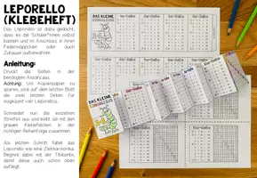 Vorschau - Mal- und Bastelvorlagen - DAS KLEINE EINMALEINS - Leporello (Klebeheft, Faltheft) - Seite 1
