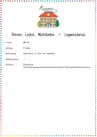 Vorschau - Präsentationen/Tafelbilder - Strom: Leiter, Nichtleiter (Isolatoren) – Legematerial zur Zuordnung und Experimentalsicherung (Sachunterricht / Physik) - Seite 1