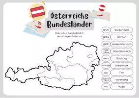 Vorschau - Arbeitsblätter - Österreichs Bundesländer 🌍🗺️ - Seite 1