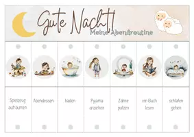 Vorschau - Anderer Materialtyp - Morgen- und Abendroutine-Pläne für Kindergarten, Vorschule zum Ausdrucken - Seite 2