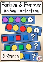Vorschau - Spiele - Reihen fortsetzen Farben und Formen - Deckblatt