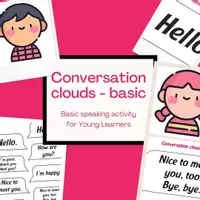 Vista previa - Decoración del aula - Conversation clouds basic | ESL activities | Trinity GESE 1 - Portada