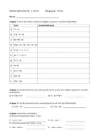 Vorschau - Klassenarbeiten - Klassenarbeit - Terme (editierbar) - Seite 1