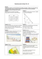 Vorschau - Klassenarbeiten - Klassenarbeit: Satz des Pythagoras- Teil A und B (editierbar) - Seite 2