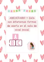 Vista previa - Decoración del aula - Abecedario más guía con diferentes formas de usarlo - página 1