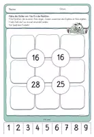 Vorschau - Arbeitsblätter - Sumdoku - Kopfrechnen und Knobeln Addition 6 - Seite 1
