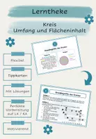 Vorschau - Arbeitsblätter - Lerntheke: Kreis - Umfang und Flächeninhalt - Deckblatt