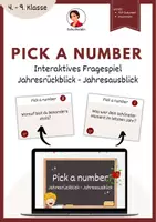 Vorschau - Spiele - Pick a number_Jahresrückblick & Jahresausblick - Deckblatt