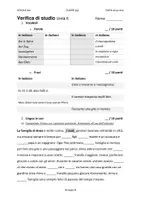 Vorschau - Arbeitsblätter - Verifica di Studio - Di Nuovo Insieme A1-A2: Unità 6 - Seite 1
