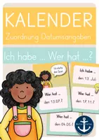 Vorschau - Spiele - Kalender Datum & Monate - Ich habe ... Wer hat ...? (Lesespiel) - Deckblatt
