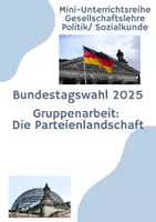 Vorschau - Unterrichtsreihen - Mini-Reihe: Bundestagswahl 2025 - Parteienlandschaft - Deckblatt