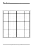 Vorschau - Arbeitsblätter - Hunderterfeld Hundertertafel leer kostenlos - Seite 2