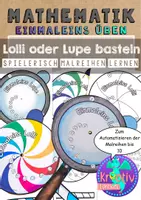 Vorschau - Mal- und Bastelvorlagen - Das kleine Einmaleins üben - Malaufgaben Lolli - Deckblatt