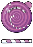 Vorschau - Mal- und Bastelvorlagen - Das kleine Einmaleins üben - Malaufgaben Lolli - Seite 3