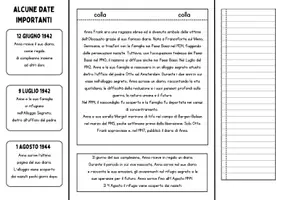 anteprima - Altro tipo di materiale - Lapbook Anna Frank - Giornata della Memoria - Pagina 1