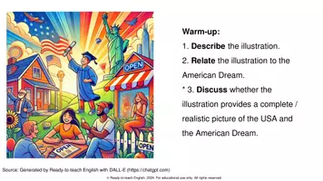 Vorschau - Arbeitsblätter - Panel discussion: The American Dream - advertising scam or reality? - Seite 2