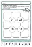 Vorschau - Arbeitsblätter - Sumdoku - Kopfrechnen und Knobeln Addition 7 - Seite 1