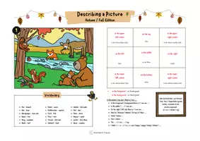 Vorschau - Arbeitsblätter - Describing a Picture - Autumn / Fall Edition - Seite 2