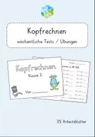 Vorschau - Arbeitsblätter - Jahrespaket Kopfrechnen (Klasse 3) - Deckblatt