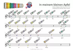 Vorschau - Arbeitsblätter - 18 Kinderlieder BAND 2 – für das SONOR BWG Glockenspiel - Seite 2