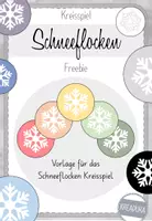 Vorschau - Spiele - Kreisspiel Schneeflocken Winter - Freebie - kostenlos - Deckblatt