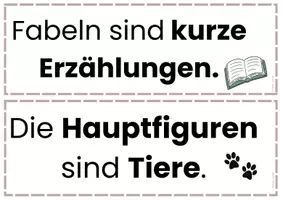 Vorschau - Poster - Materialpaket Fabel - Merkmale und Fabeltiere Tafelbilder - Seite 3