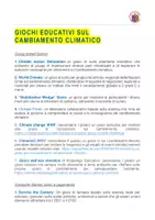 anteprima - Giochi - Giochi educativi sul cambiamento climatico - Pagina di copertina