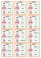Náhled - Aktivitätenkarten - Englisch - Basic words (A1) - boční 3