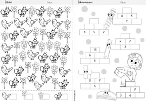 Vorschau - Arbeitsblätter - Wochenheft Mathe 7 (Zahlenraum 20) - Seite 2