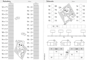 Vorschau - Arbeitsblätter - Wochenheft Mathe 7 (Zahlenraum 20) - Seite 3