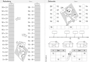Vorschau - Arbeitsblätter - Wochenheft Mathe 12 (Zahlenraum 20) - Seite 3