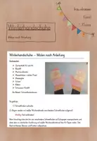 Vorschau - Mal- und Bastelvorlagen - Malen nach Anleitung Winterhandschuhe - Deckblatt