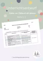 Vorschau - Stundenentwürfe - Unterrichtsentwurf Zahlenstrahl - Deckblatt