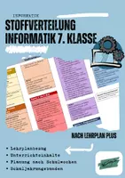 Vorschau - Lehrpläne/Lehrermaterial - Stoffverteilung für Informatik in der 7. Klasse - Deckblatt