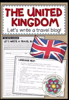 Vista previa - Hojas de trabajo - THE UNITED KINGDOM - Let's write a travel blog! - Portada