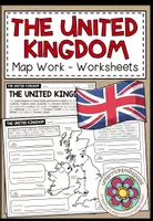 Vista previa - Hojas de trabajo - THE UNITED KINGDOM - Map Work (Worksheets) - Portada