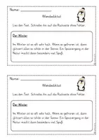 Vorschau - Arbeitsblätter - Wendediktate Klasse 2 Winter - Seite 3