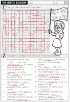 Vista previa - Hojas de trabajo - THE UNITED KINGDOM - Wordsearch - página 2
