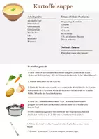 Vorschau - Arbeitsblätter - Kartoffelsuppe vegan/vegetarisch oder mit Fleisch - Deckblatt